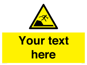 Custom Warning sudden drop in swimming or leisure pools